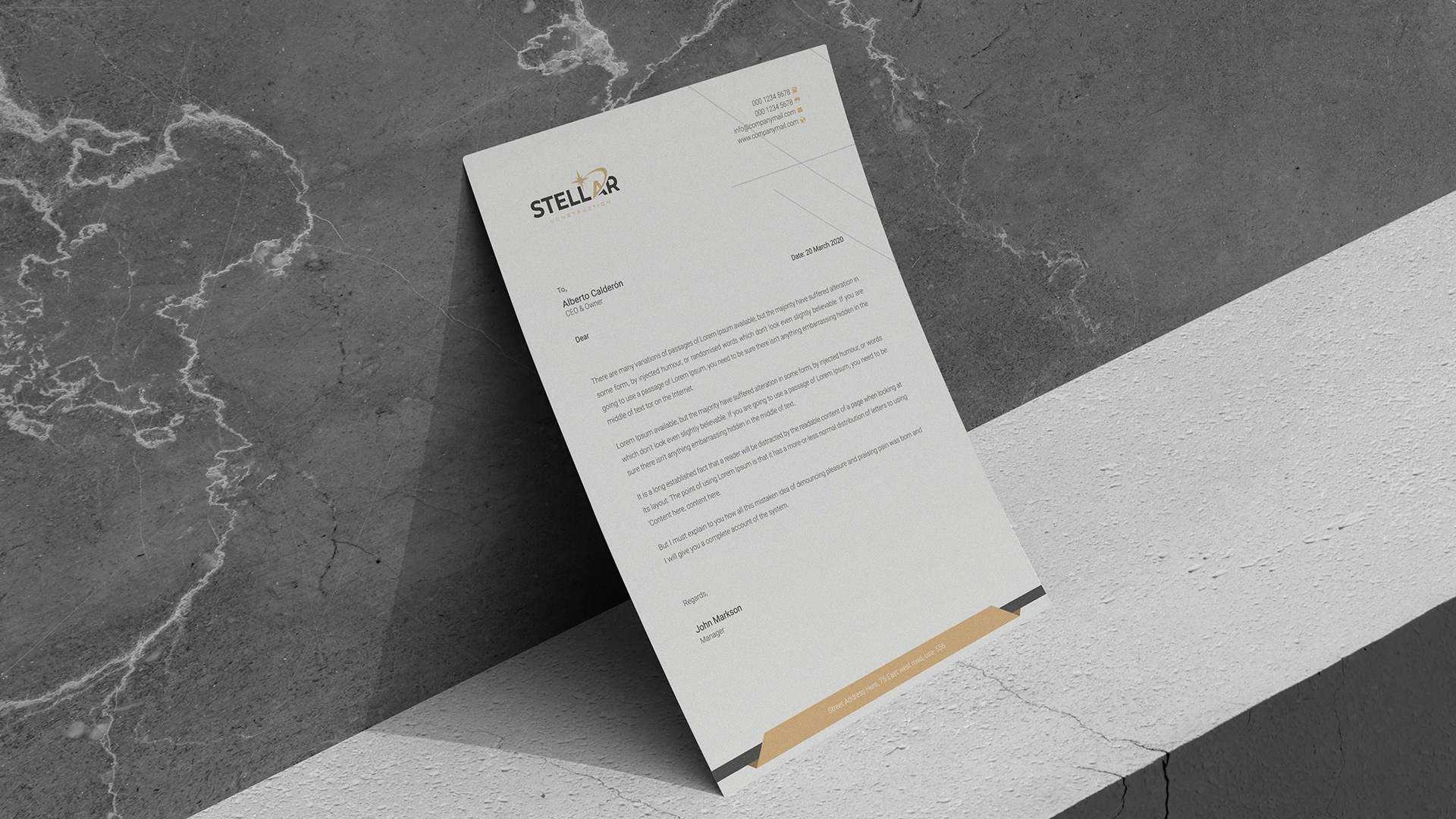 Stellar Construction branding 9